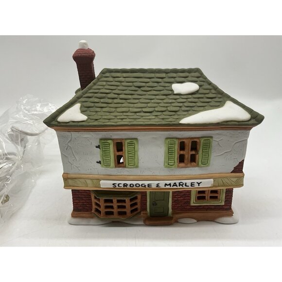 Dept. 56 Dickens' Village Series Scrooge and Marley Counting House Christmas - Picture 7 of 12